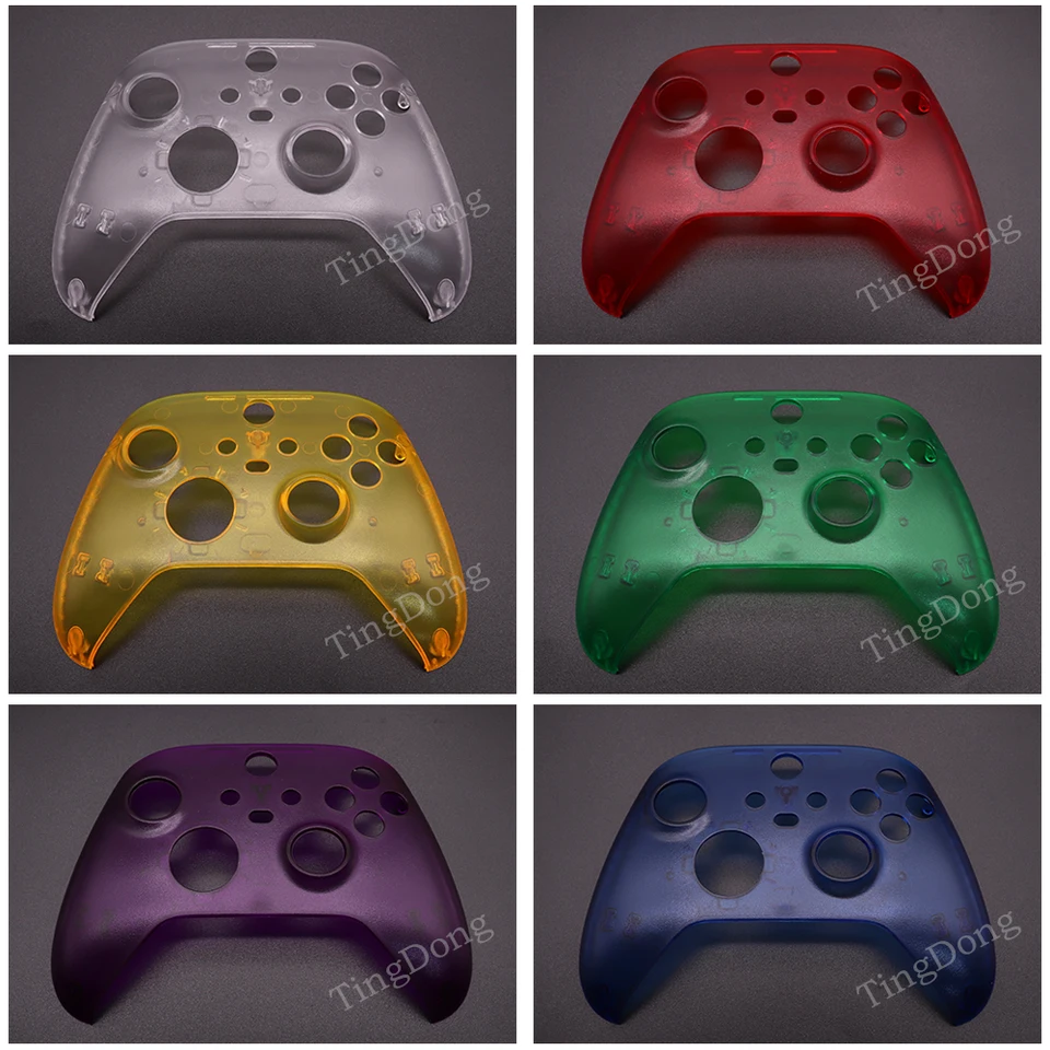 1pc Výmena číreho predného puzdra pre Xbox Series XS Transparentné horné puzdro krytu krytu čelnej dosky pre ovládač Xbox SX