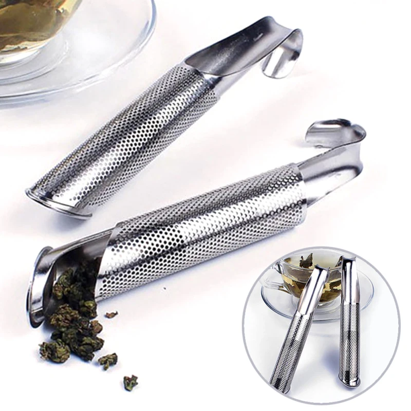 1PC z nehrdzavejúcej ocele Čajový infuser potrubie Tvar dizajnu čaju Spoon Spoon Infuser Filter šálka závesný čajový náradie