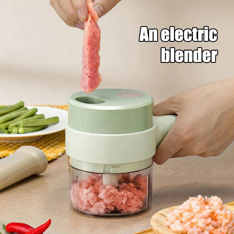 1PC zeleninová rezačka bezdrôtový elektrický cesnakový náter