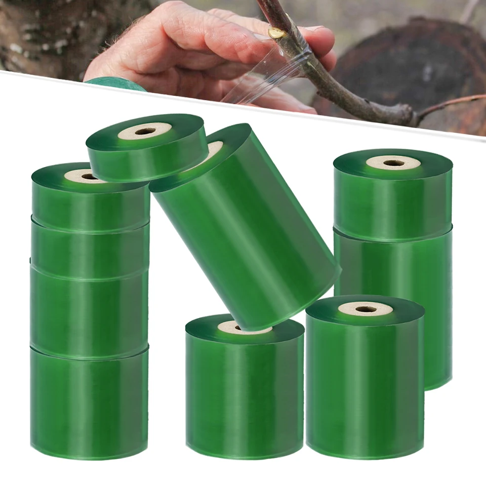 1pc zelená štepová páska Barrier Barrier natiahnuteľný číry film Záhradné rastliny Opravy filmov pre kvetinové ovocné stromy Poly Poly Buding