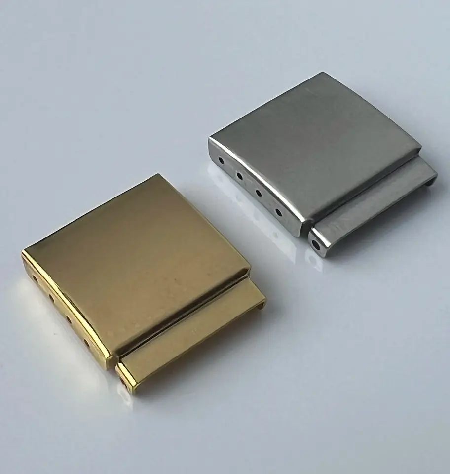 1pc Zlatá/ strieborná farebná oceľové hodinky na predĺženie náramku na predĺženie kusu s krokom hodinky na opravu pásma pre WatchMaker T4423