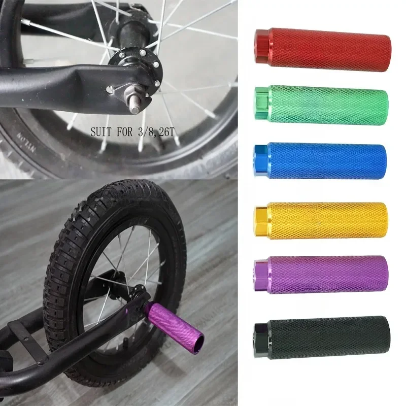 1pc zliatinový bicykel pedál peg peg pre MTB Bike Footrest Foot-Lever Cylinder Grip nekĺzavej prednej zadnej nápravy pegs