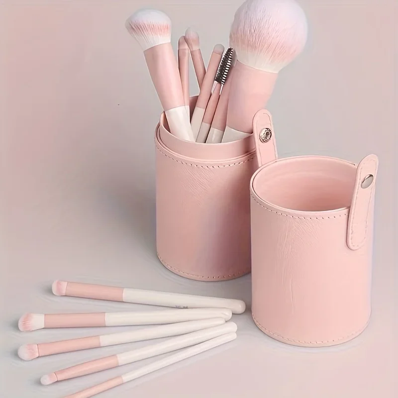 1pc úložisko kefy na kefu, ružový organizátor kefy na make -up, zobrazovacie puzdro na očné linky pre márnosť, kozmetické kefy úložný orgán