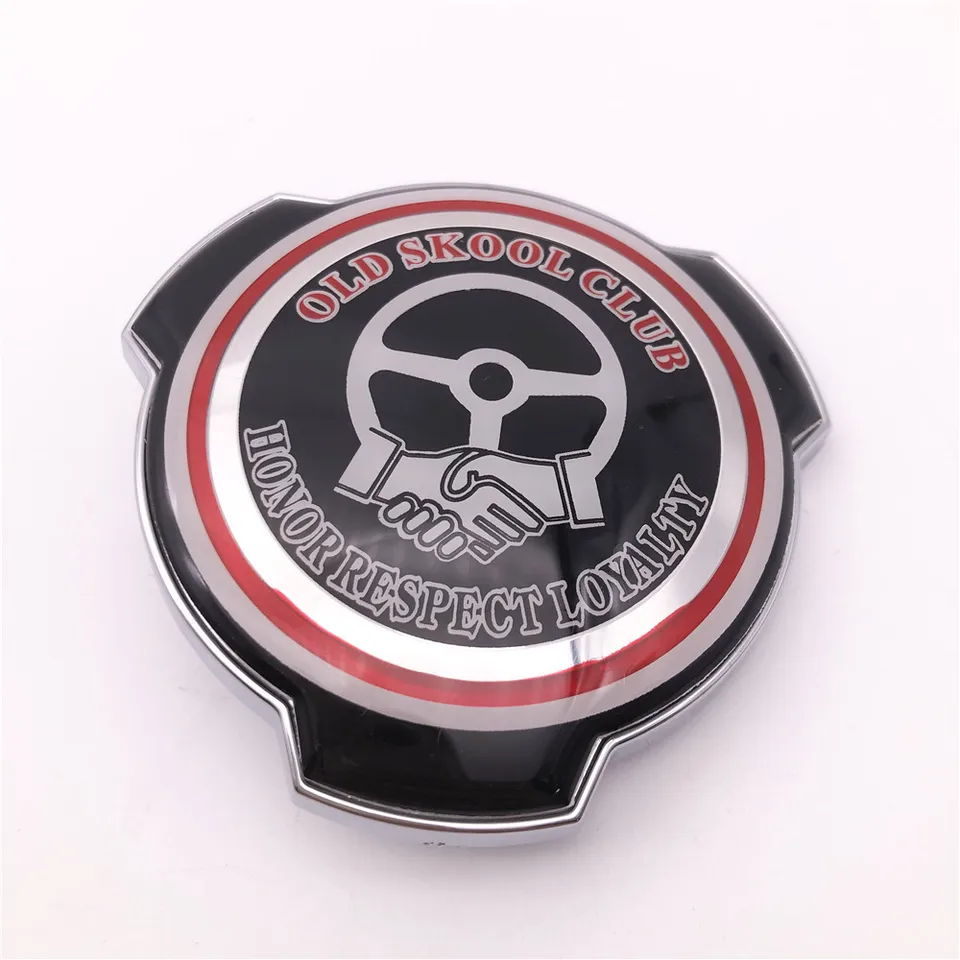 1PC čierny vlastný starý klub Skool Ctišla lojalita lojality pre nákladné vozidlo Grill Grille Emblem Hood Decal Decal 1401610