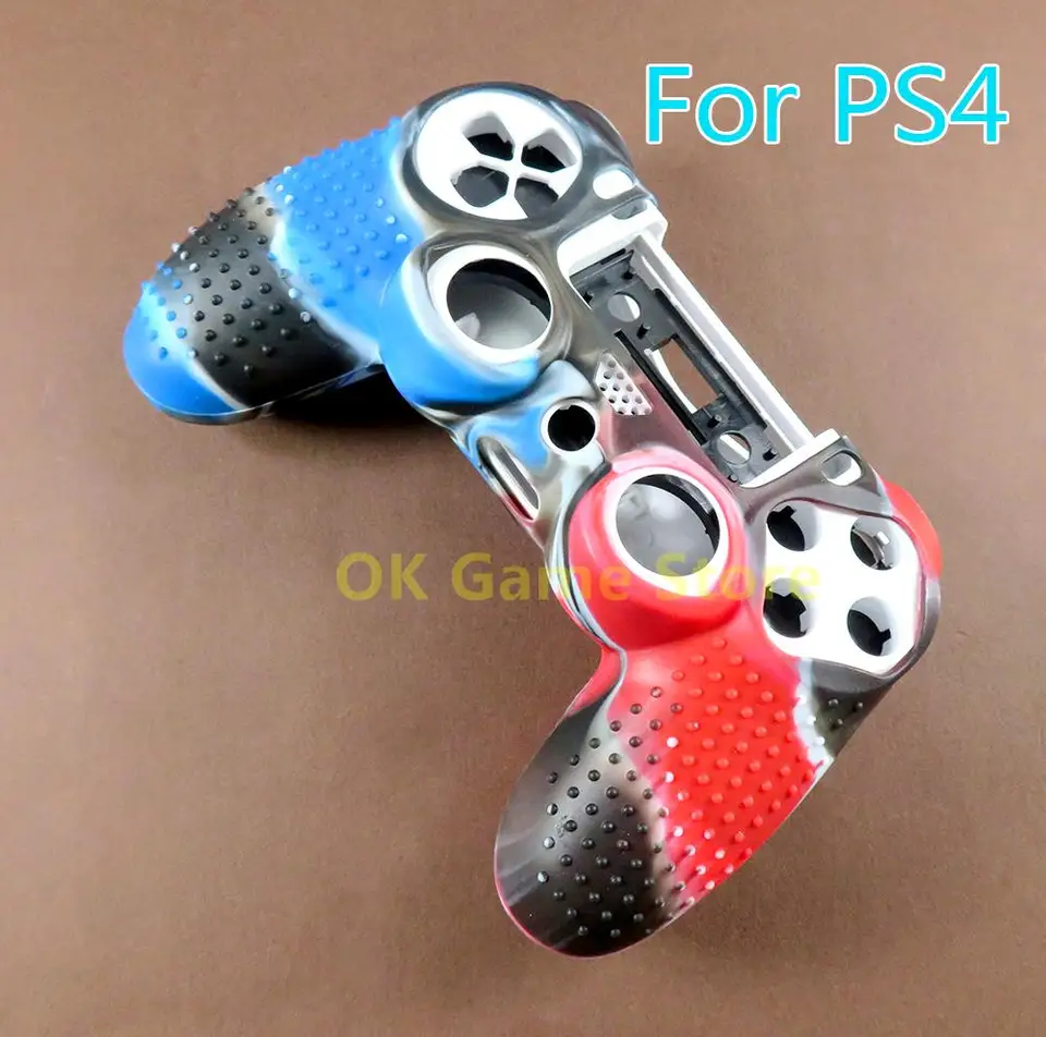 1pc/šarža dichromatické silikónové puzdro na posiaty bodky silikónové gumové puzdro pre puzdro Sony PlayStation PS4 Slim Pro Coverler Cover Case Case
