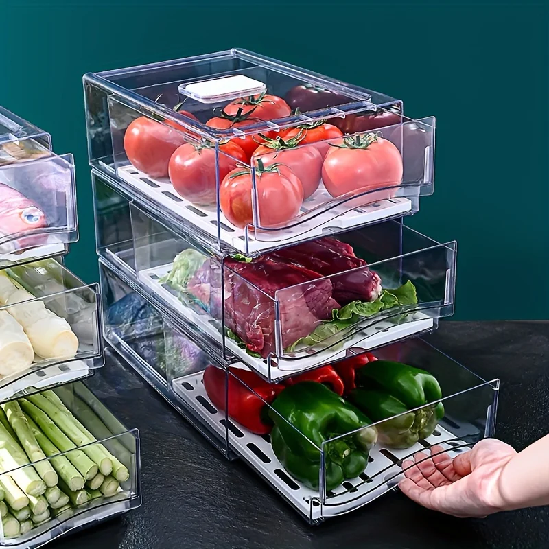1pckitchen chladnička Skladovacia škatuľa Typ Čerstvé vajcia a mäsové potraviny mrazené úložné skrinky