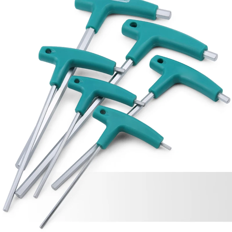 1pcs 1,5 ~ 10 mm Allen Hex Key T Wrench Wrench Vnútorný šesť uhlových skrutkovačov rukoväť Allen Hex Hex Key Wrench Spanner ručné náradie