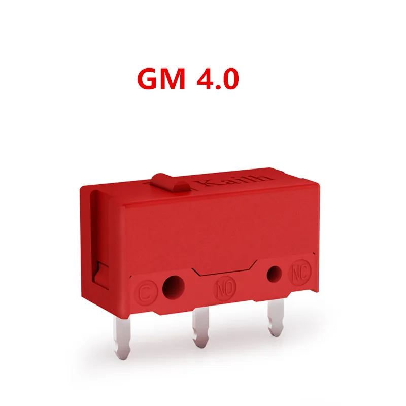 1pcs-10ks kailh gm 4.0 červená bodka 3-kolík 60 miliónov kliknutí na životný myš Micro Switch Počítačová myš Myš doľava pravý mikro swicth tlačidlo