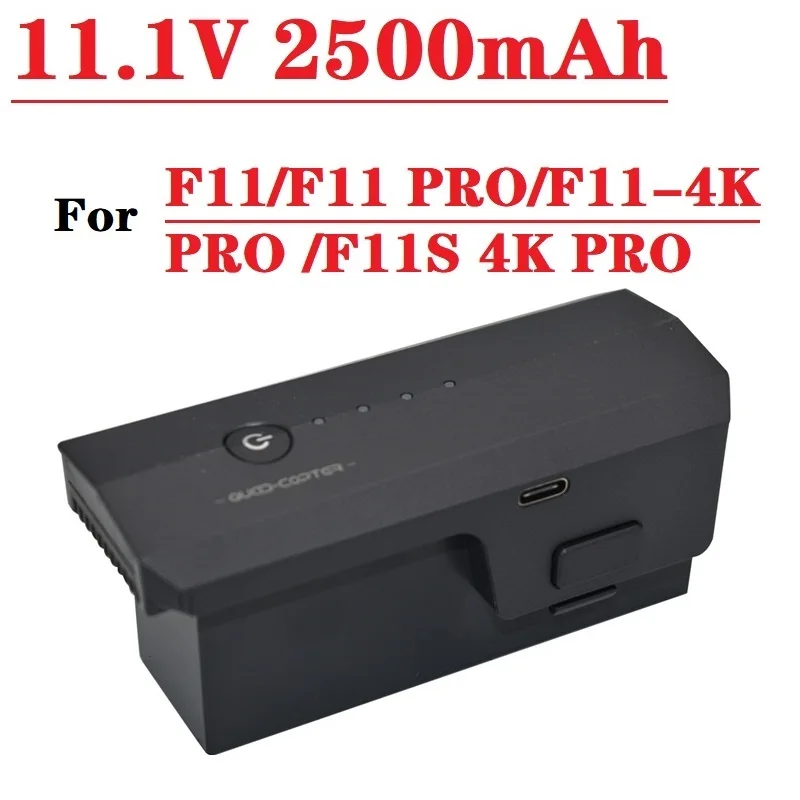 1pcs 11,1 v 2500 mAh lipo batéria pre SJRC F11/F11 Pro/F11-4k/f11s 4K Pro Dron 5G WiFi GPS FPV Quadcopter Sure Parts RC Drone