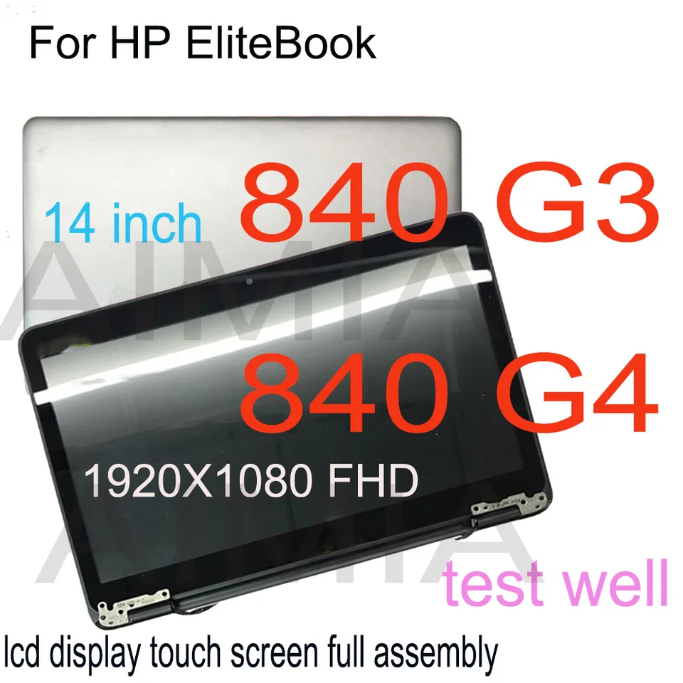 1pcs 14 palcov 1920x1080 FHD LCD obrazovka pre HP EliteBook 840 G3 G4 dotyková obrazovka Displej skla Digitalizátor Horná časť Plná zostava