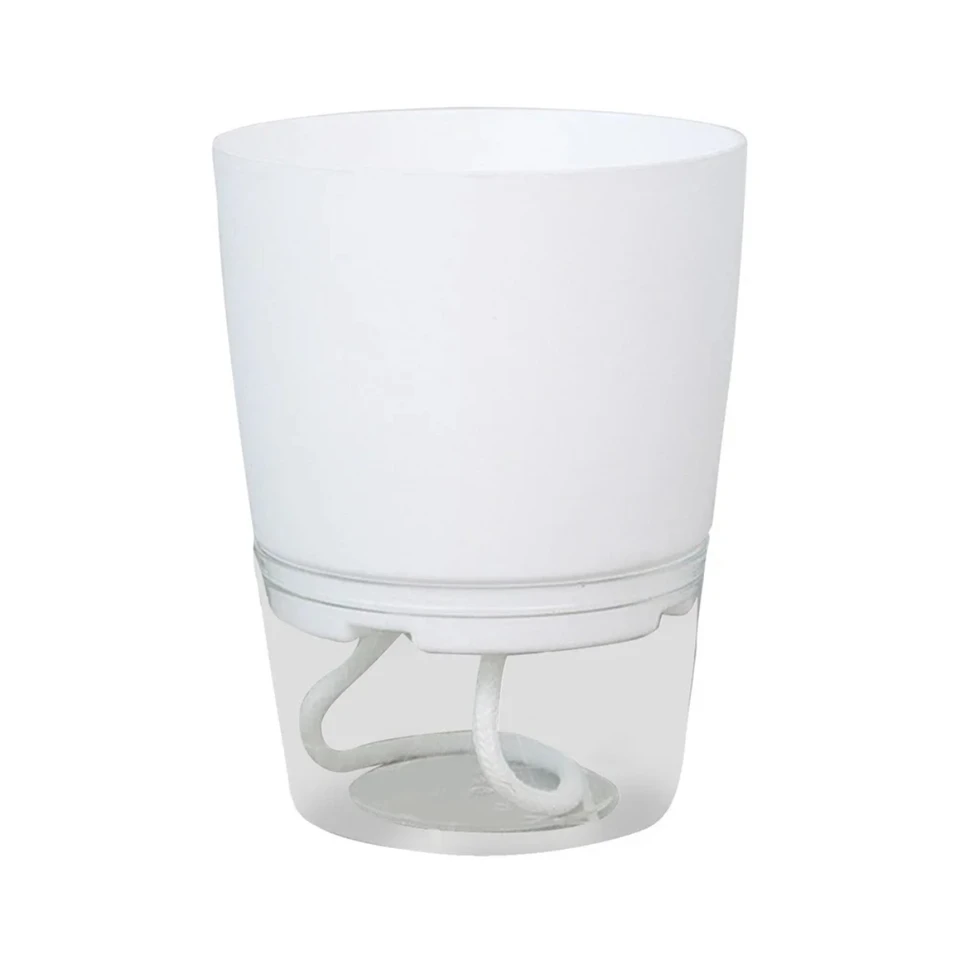 1pcs (19*15 cm) Lazy Hydroponic Flower Automatická voda absorbujúca kvetiny Transparentné dvojvrstvové plastové živice Self Cyming