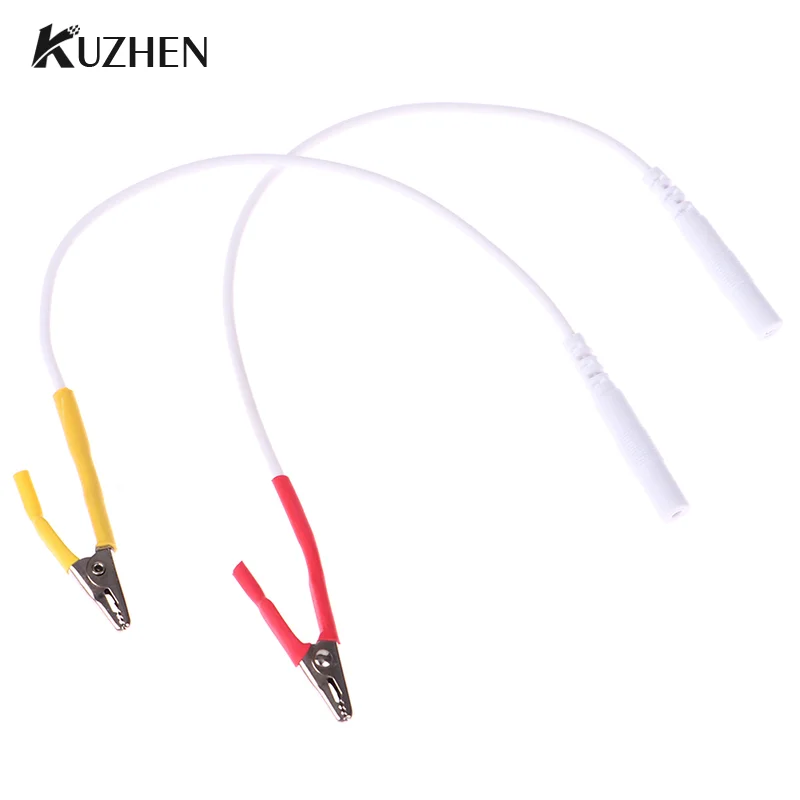 1pcs 19,5 cm Tens/EMS Tieline Aligátorový káblový drôt Elektróda pre elektronickú akupunktúru 2 mm kábelový kábel SDZ-II