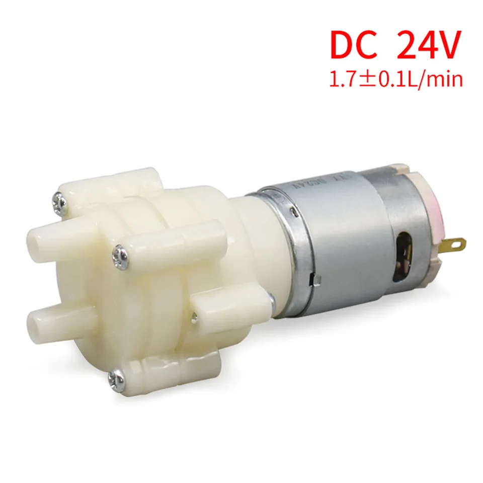 1pcs 385 Vodné čerpadlo 24 V vodné čerpadlo motorového čerpadla DC DC Membrána čerpadlo Power 7 W mikro v nádšak