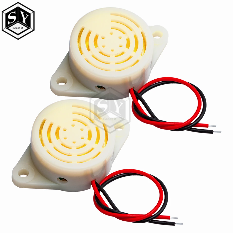 1pcs 95db alarm s vysokým obsahom decibelu 3-24V 12V Elektronický bzučiak Beep Alarm Continuous Pípnutie pre Arduino SFM-27 HYT-3015