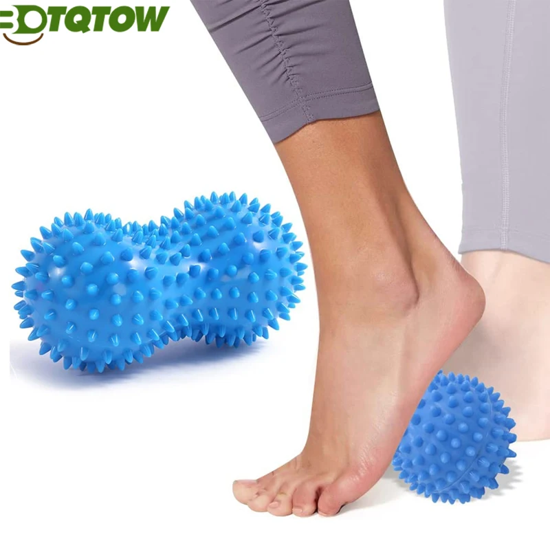 1pcs arašidová masážna guľa, dvojitá lakrosová masážna valčeková guľa pre hlbokú masáž svalového tkaniva, fyzická terapia myofasciálne uvoľňovanie