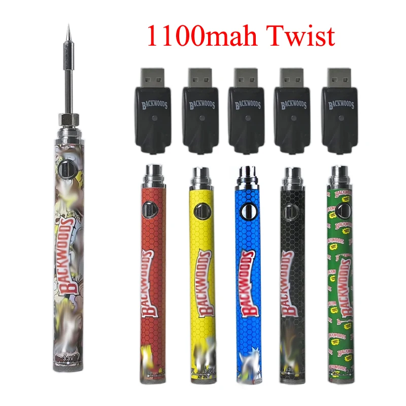 1pcs backwoods elektrické železo 1100 mAh batéria 510 Zavrievací nástroj 3.3-4,8 V