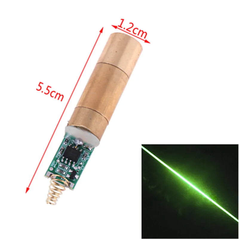 1pcs bodový laserový modul skener zelený modul 532nm 30 ~ 50MW zelený laserový laserový laserový diódový svetlo nové