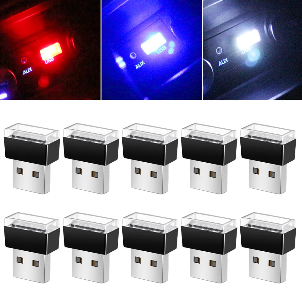 1pcs car USB LED atmosférové ​​svetlá dekoratívna lampa pre Opel OPC Astra JHGK insignia corsa dbe mokka Vectra