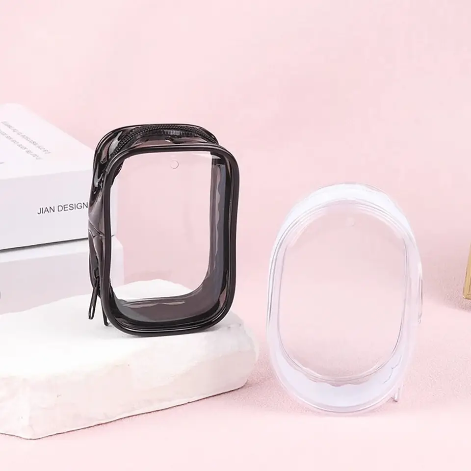 1pcs Doll Bag Cable Classic Organer Box Classic Keychain Peňaženka Zahustenie kľúča vrecko Prenosné priehľadné úložné puzdro