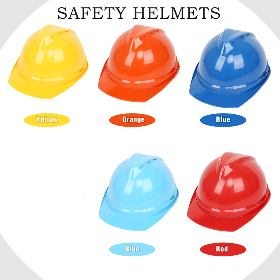 1pcs elektrotechnika Hard Hat Safety Helmet Warehouse Warehouse Pracovník Priedušná plastová ochrana prilby