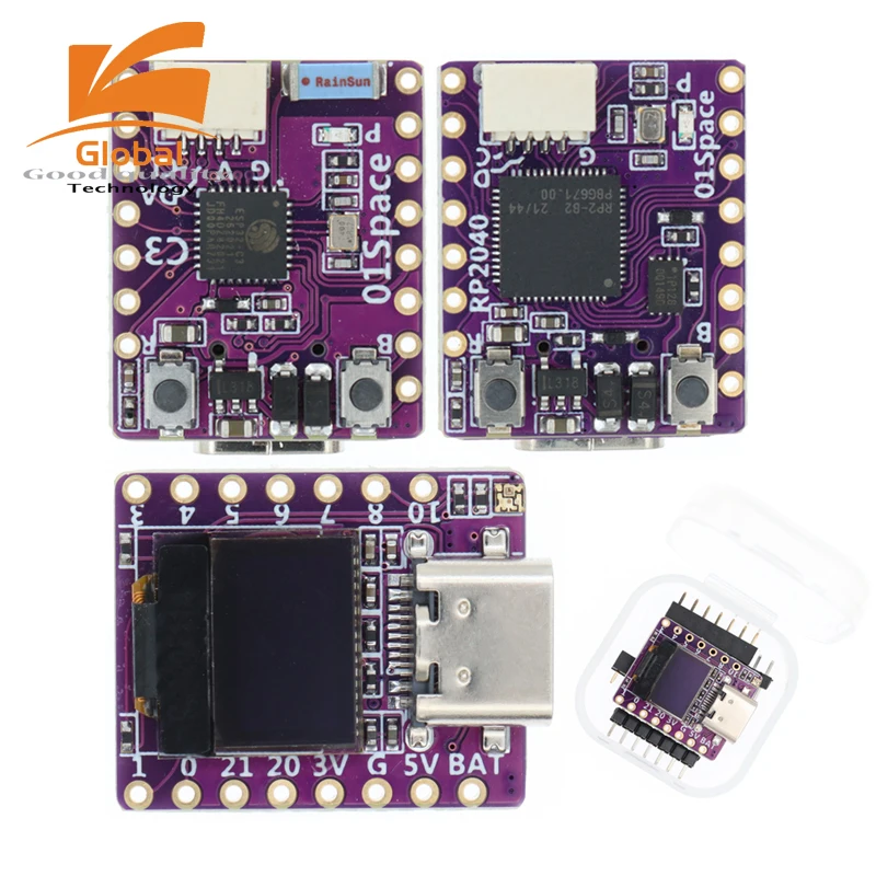 1pcs ESP32 C3 / RP2040 Raspberry PI PICO Vývojová doska s 0,42 palca LCD RISC-V WiFi Bluetooth pre Arduino Microprython