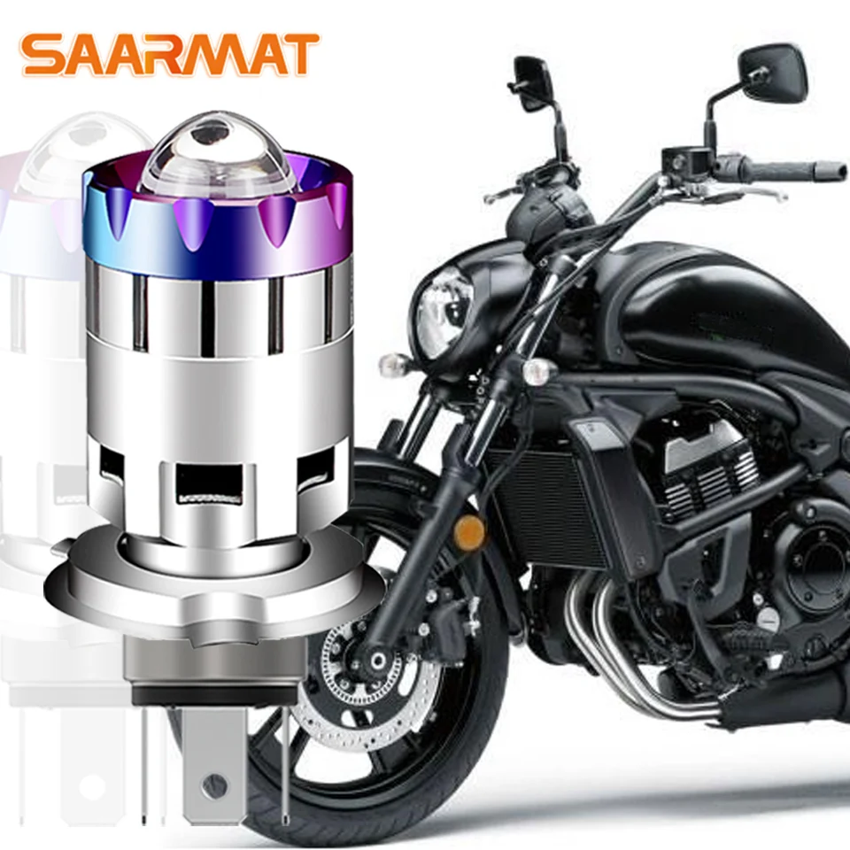 1pcs H4 High -Power Moto Svetlomety 12V biely 6000k HI/LO LAMP LIMP BURB pre Kawasaki Vulcan KLX125 KLX150 250 450 CRF YZF EXP RMZ