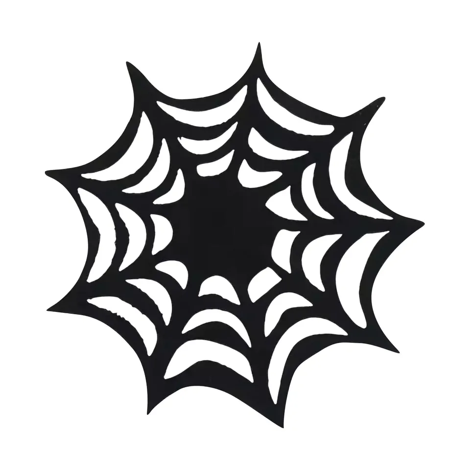 1pcs Halloween Spider Web Coasters Placemat Halloween gotický domáci stôl dekor čierny pavúk Webový stôl Mats halloween dekor 2024