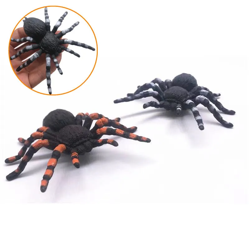 1pcs Halloween strašidelné rekvizity veľké plastové umelé pavúky Halloween dekorácie simulované pavučiny modely hračiek Party rekvizity