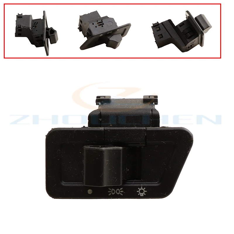 1pcs hlava Light Horn Dimmer Turter Starter Single Switch Button pre Gy6 50cc 125 ccm 150 ccm moped skútra