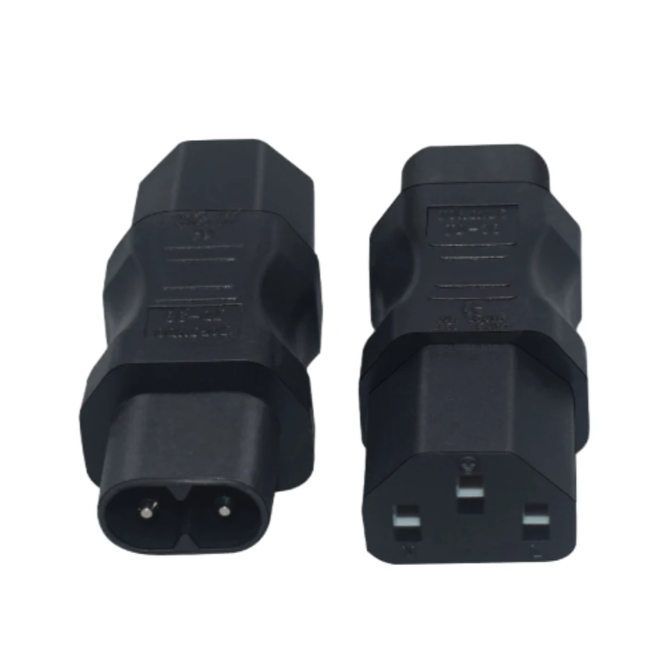 1pcs IEC C8 Muž do C13 ženská výkonová zástrčka AC250V 10A napájací adaptér prevodník prevodníka displeju