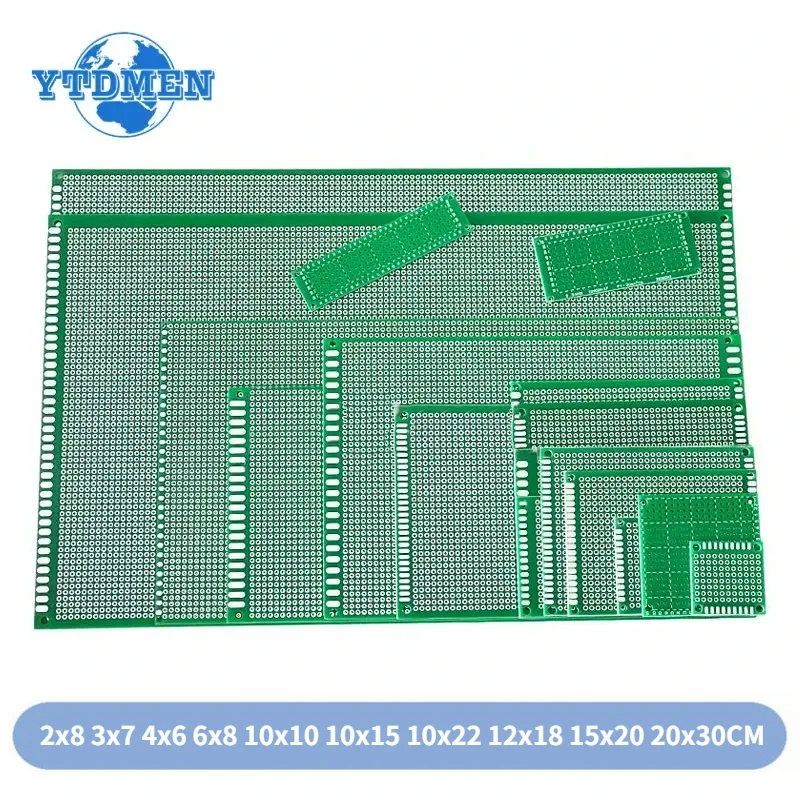 1pcs jednostranná doska PCB Universal Tlač obvodu 2x8 3x7 4x6 6x8 10x10 10x15 10x22 12x18 15x20 20x30cm DIY DIY DOPLEBLOD DOPLEJ