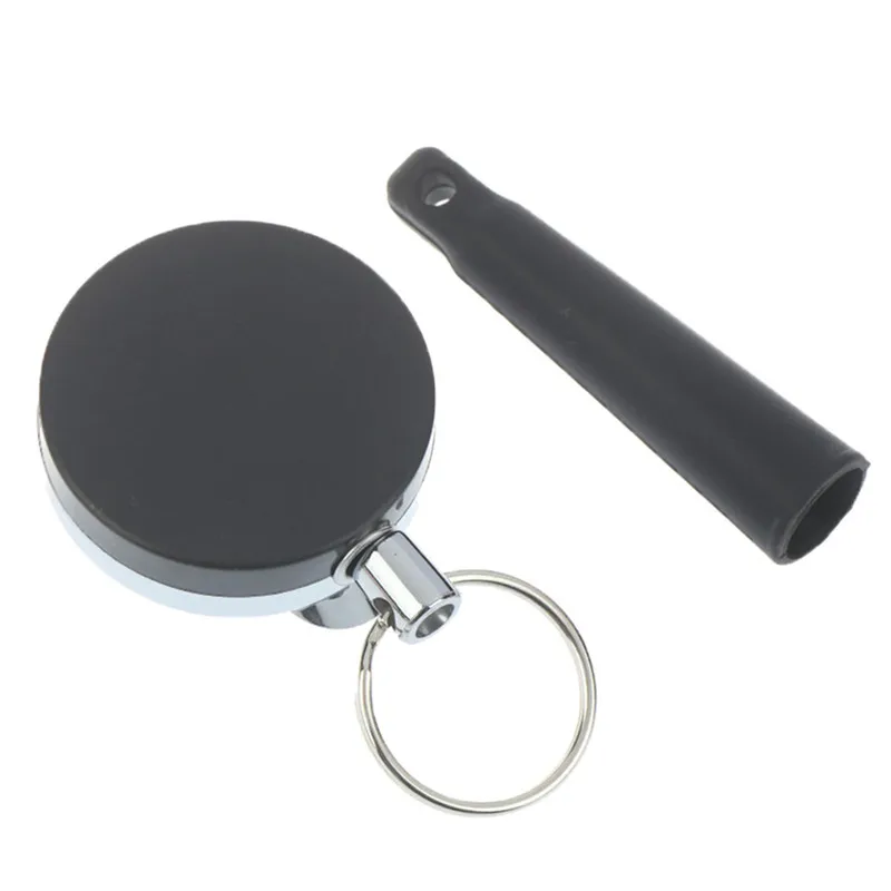 1pcs kemping Highlice zasunuteľné držiak na ťahanie pera Carpenter Carpenter Cencils Anti Lost Lost Lope Key Ring retiazka Reťazový spon