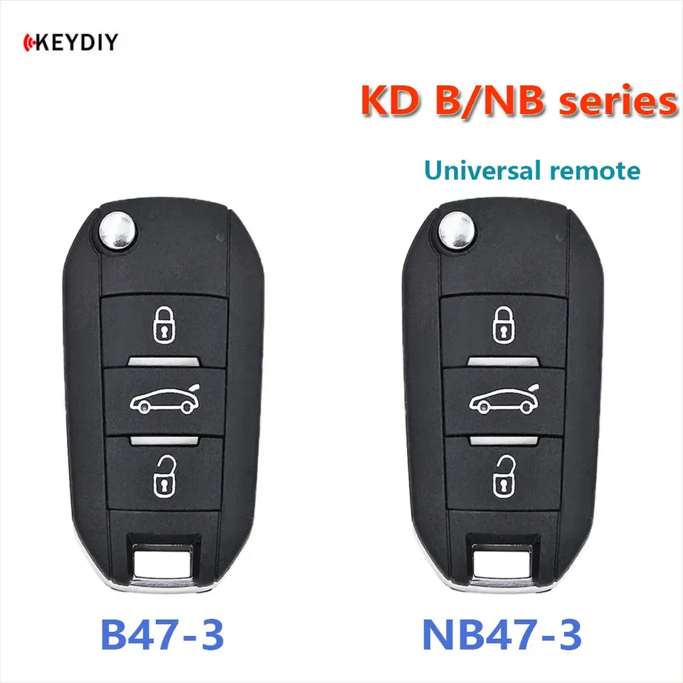1pcs keydiy KD B47-3 NB47-3 Univerzálny diaľkový kľúč 3 tlačidlá B/NB Series Auta