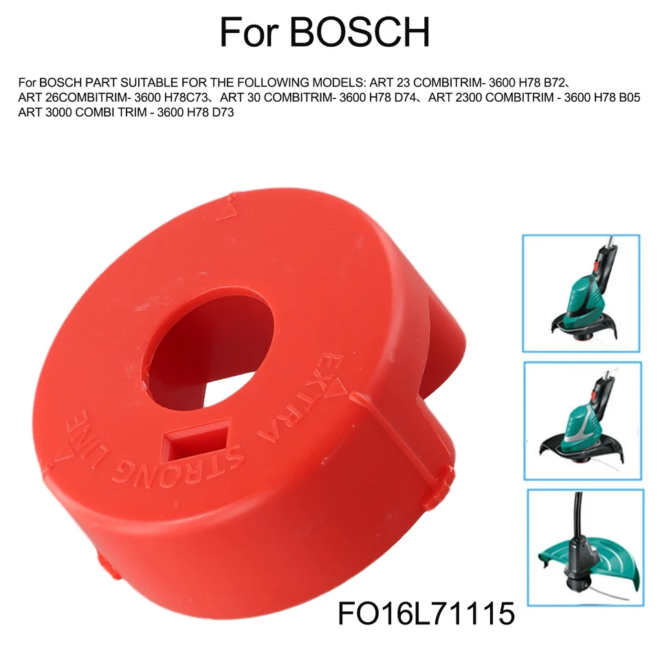1pcs kosatá krycia krytka drôt plastový plast pre Bosch F016L71115 pre článok 23 Commitrim Abs Grass Head Garden Zrestúpenie príslušenstva pre zastrihávače