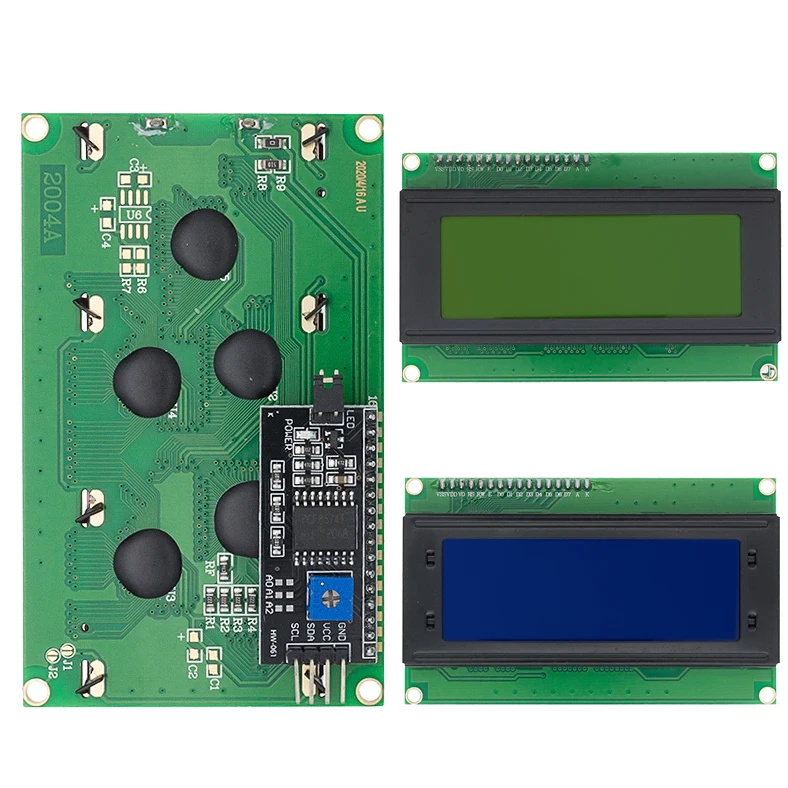 1pcs LCD2004+I2C 2004 20x4 2004a modrá/žltá zelená obrazovka HD44780 pre znak Arduino LCD/IIC/I2C s modulom adaptéra I2C