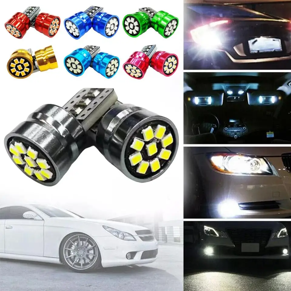 1pcs LED svetlo LED svetlo 12V vysoký jas z jasného svetla W5W 2016 Indikátor LED LED indikátor LED 9SMD LAMP T10 Licencia Čítanie Plat i9k1