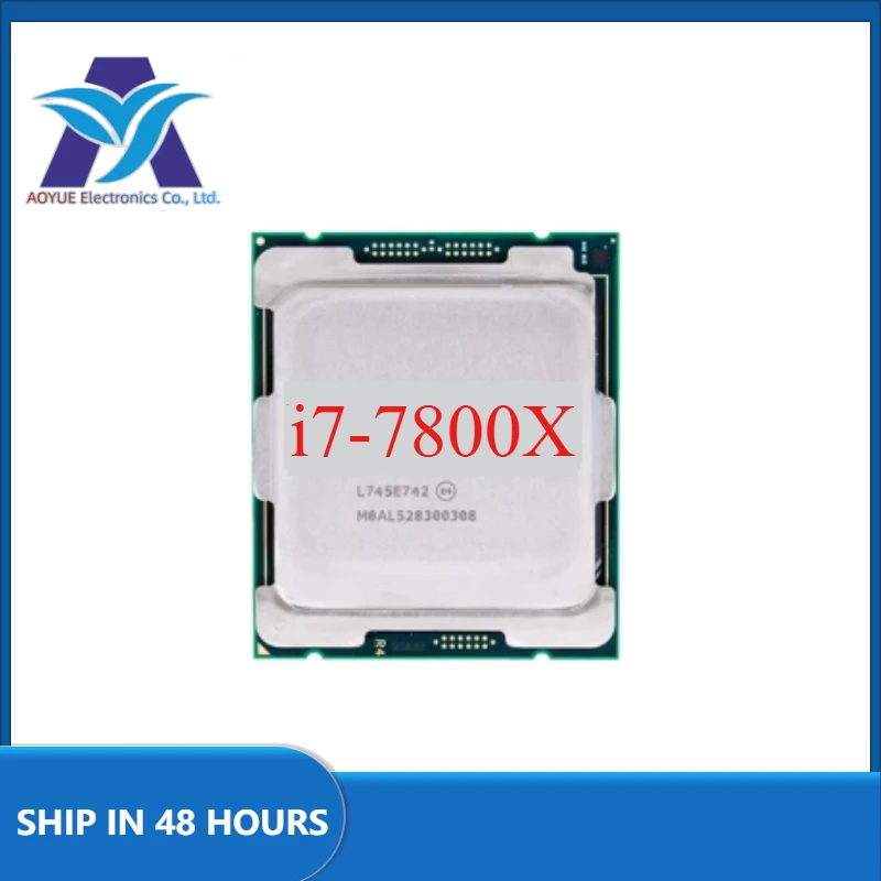 1pcs/lot používané i7-7800x i7 7800x CPU 14 nm 6 jadier 12 vlákien 3,5 GHz 8,25 MB 140W procesor LGA2066 Perfektný test