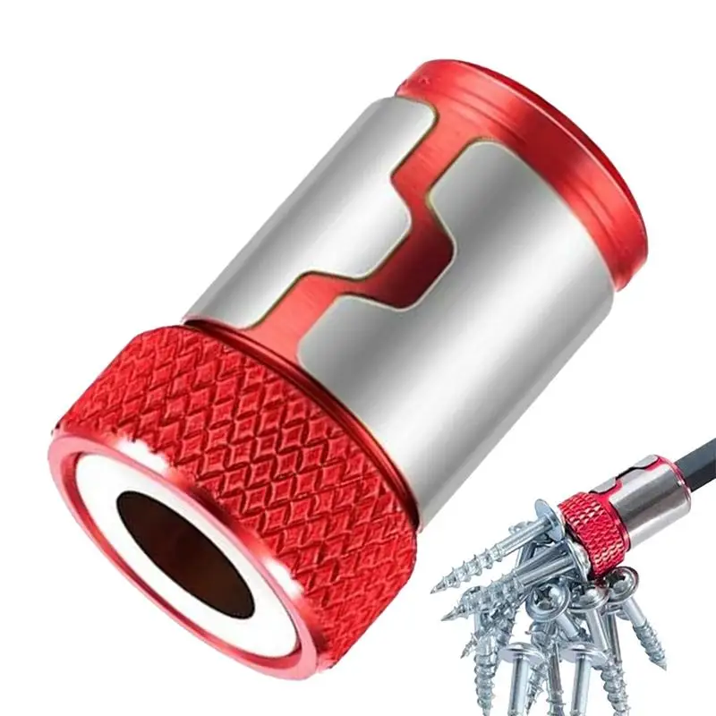 1pcs magnetický skrutkovací krúžok Magnetická skrutka s odnímateľným 1/4 6,35 mm hexový skrutkovač hlavy a elektrický vŕtací bit