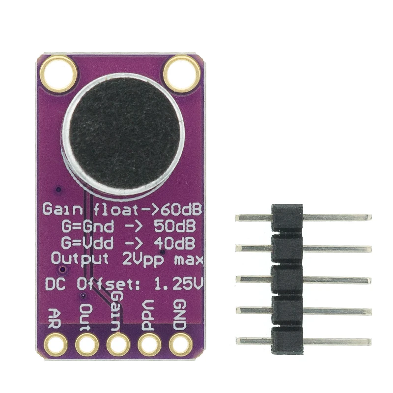 1pcs MAX9814 Mikrofónový zosilňovač Modul