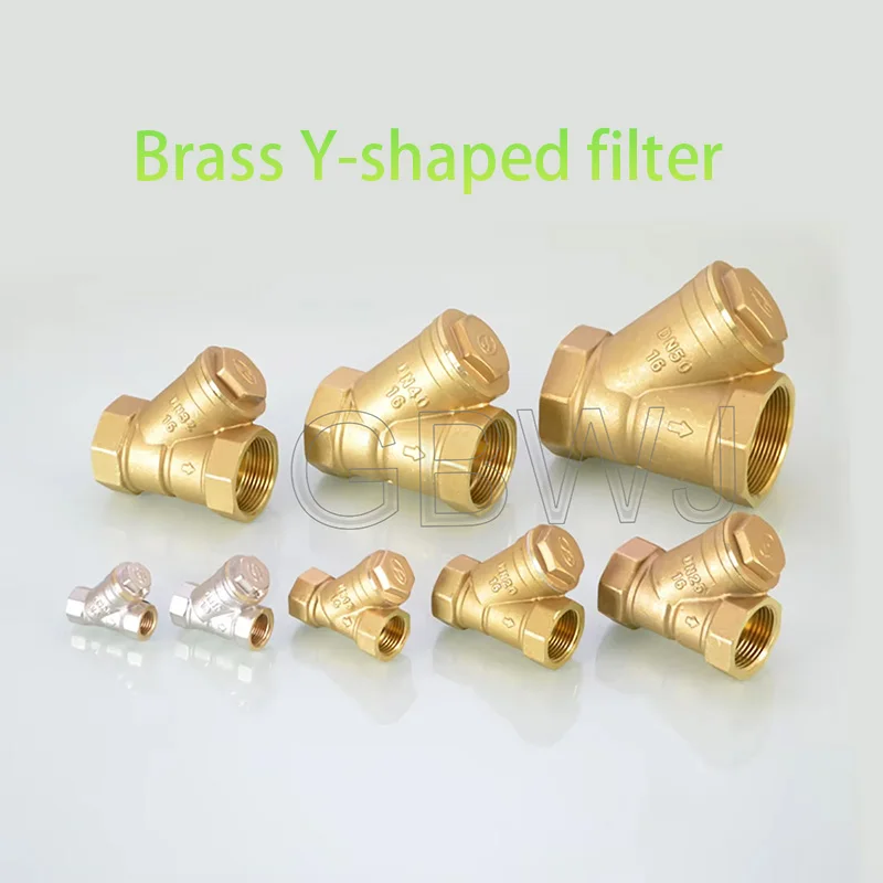 1pcs mosadzný Y-Type Filter 1/4 