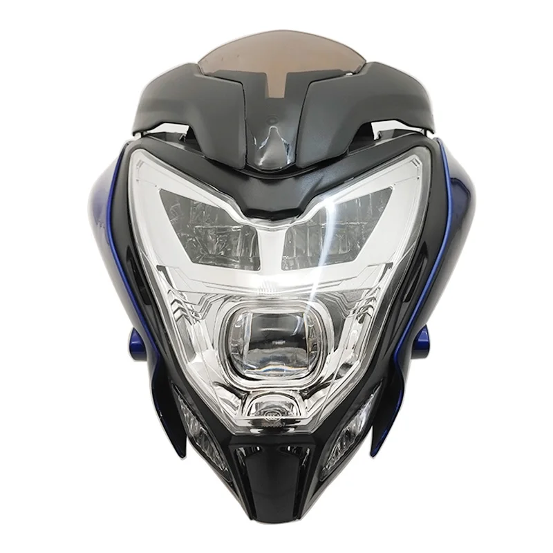 1pcs motocykel LED predný svetlometový svetlometový kapotáž pre Bajaj Pulsar 150 200 200 červená čierna modrá hlava motocykla hlavy motocykla