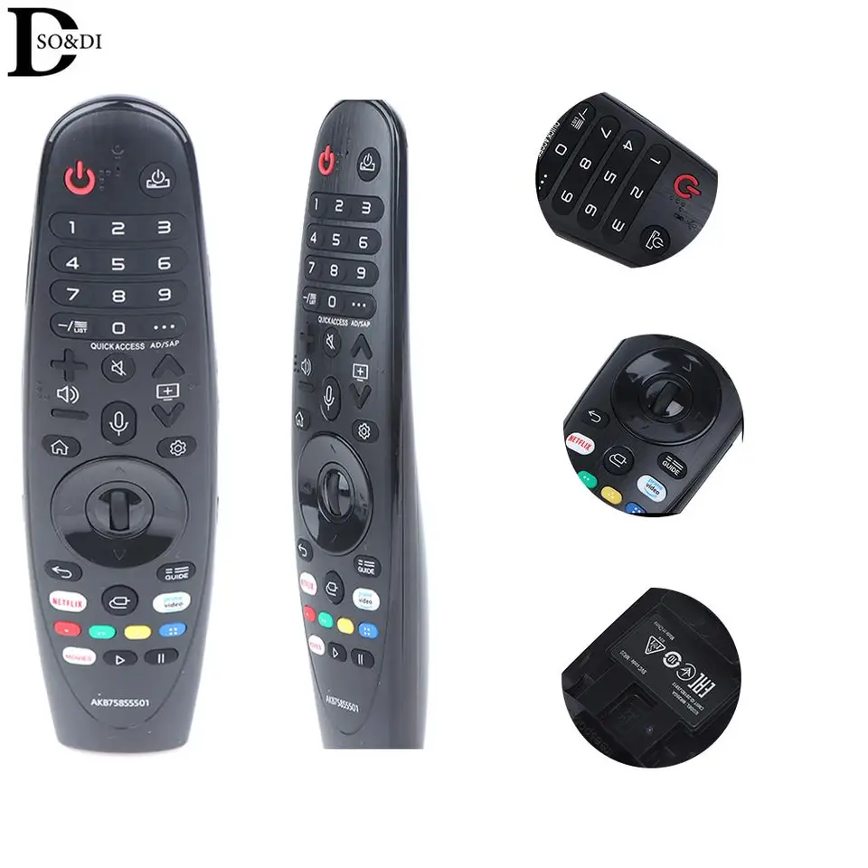 1pcs MR20GA AKB75855501 Diaľkové ovládanie pre LG Smart TV Infračervený diaľkový ovládač bez funkcií valca a hlasu