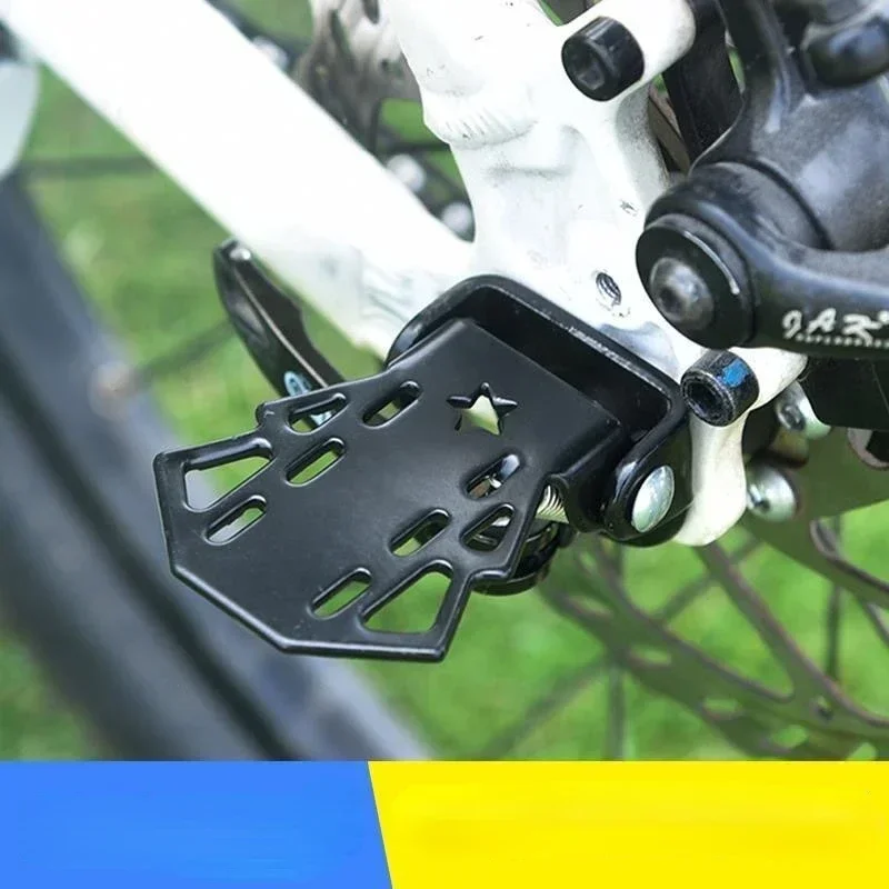 1pcs odolné MTB zadné sedadlo Footrest namontované na pedáloch zadného kolesa skladacie diaľnice Cyklistické príslušenstvo