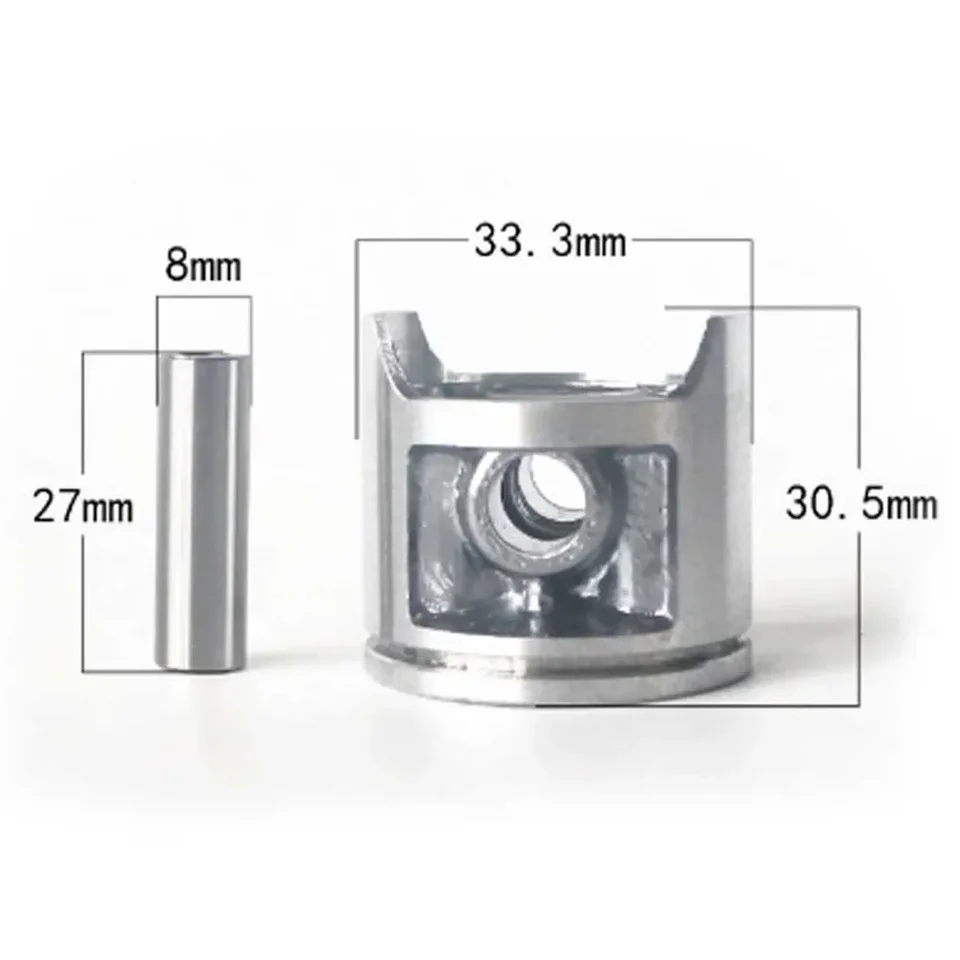 1pcs piestový krúžok na klinový klinový súprava Dia 33,3 mm pre S25 Kefa Cutter Grass Trusmer Fitment Fitment Garden Power Tool Príslušenstvo