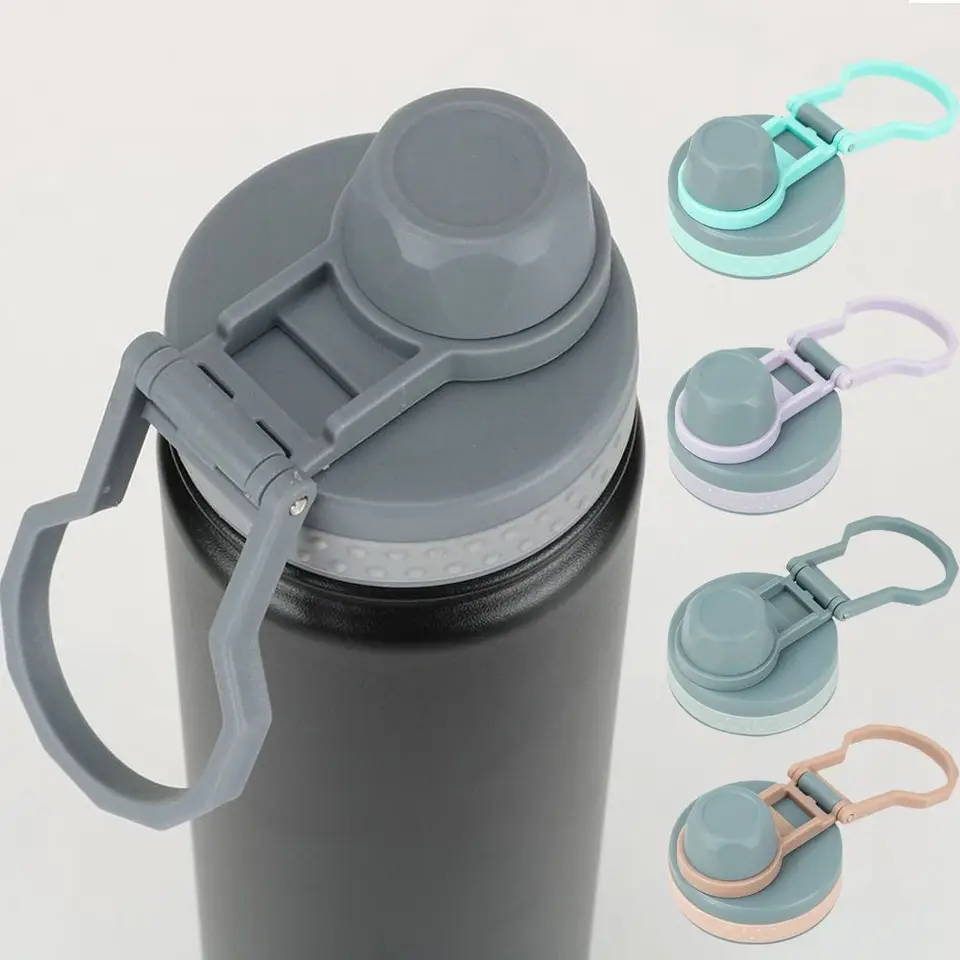 1pcs PVC fľaša pokrývky 530 ml/750 ml Splash Uppaling Proof Lids s tesniacim krúžkom pre Tyeso 530 ml/750 ml TS-8706B/TS-8709B