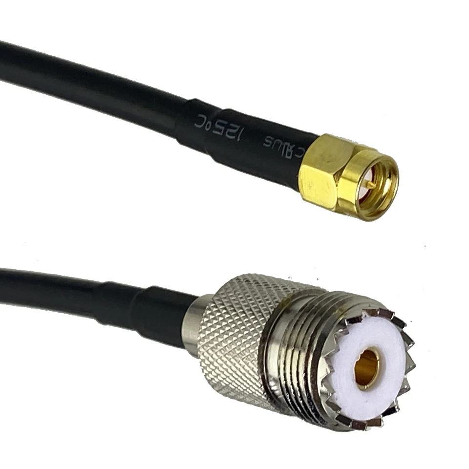 1pcs RG58 kábel UHF SO239 SMENNÝ konektor konektora SMA RF COAXICKÝ STRAVNÝ ROVINKA ~ 20M