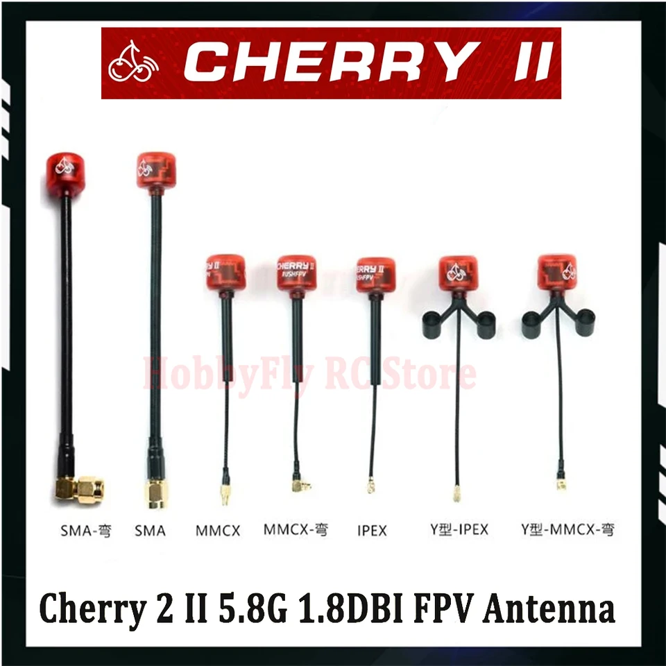 1pcs rushfpv Cherry 2 II 5,8G 1,8DBI FPV anténa LHCP RHCP pre FPV freestyle Analógové digitálne roboty DIY diely DIY diely