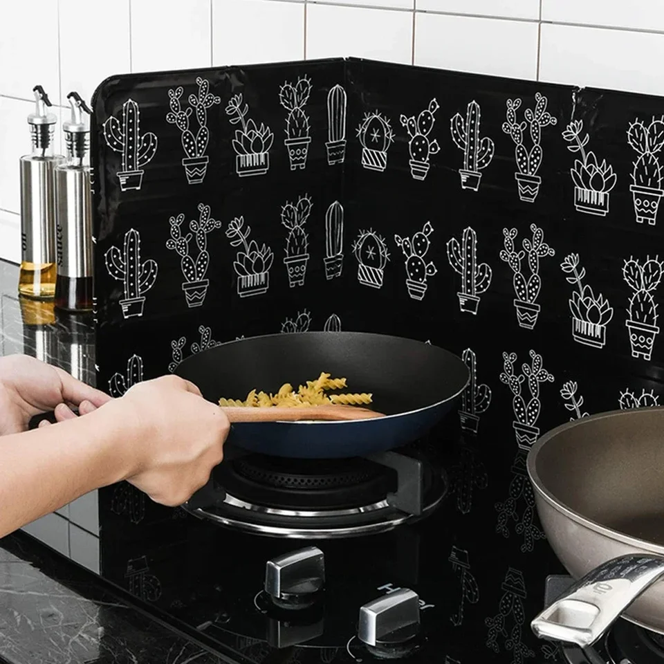 1pcs skladateľný kuchynský plynový sporák na dosku pre dosku hliníkový olej odolný