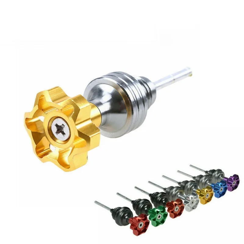 1pcs skúter motocyklové motorové olejové olejové filler cap cap plug motor kľukovej plošiny pre 125 ccm hliníkový hliník na bicykli s dĺžkou pit
