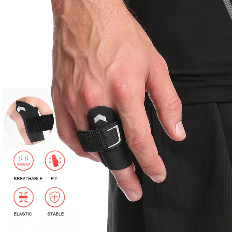 1pcs Sports Finger Dlaha ochranca prstom Chránič rukávu podporuje basketbalová športová pomoc artritídou pásma obalí prúžk